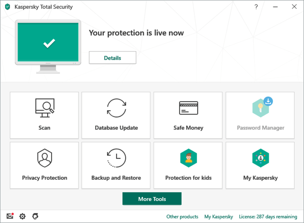 اکانت آنتی ویروس kaspersky ارزان